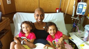 Cancer survivor Mellissa and her daughters